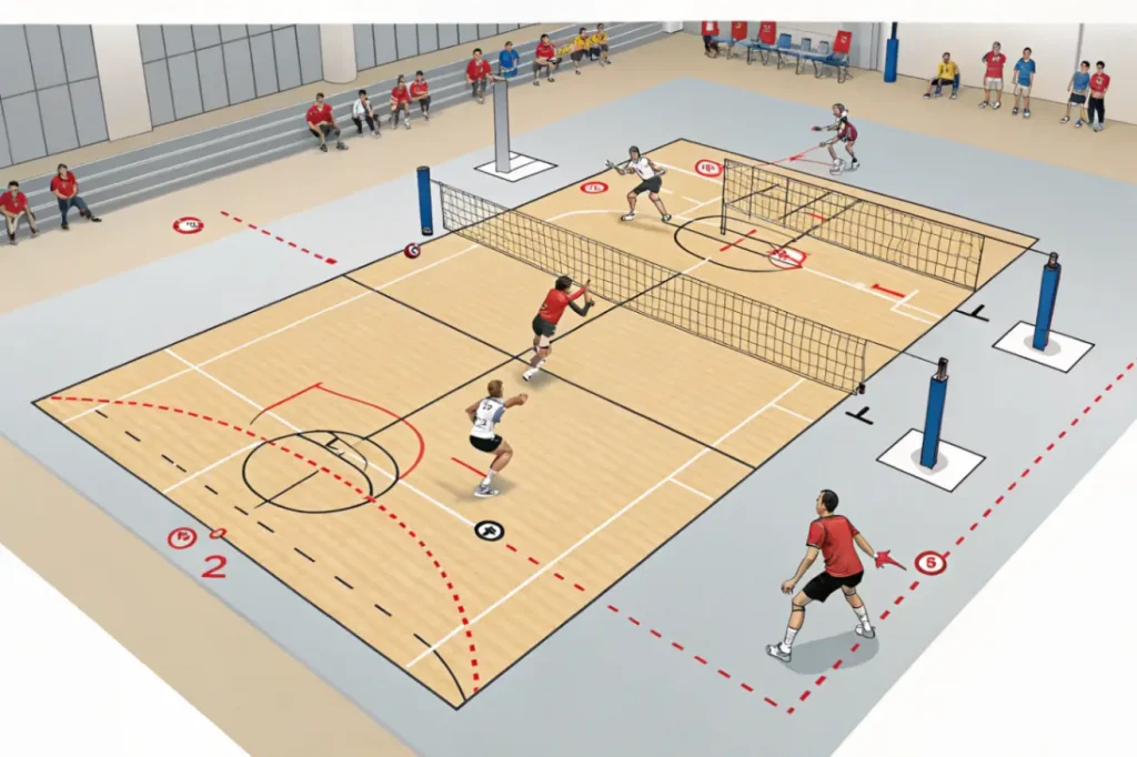Как построить сложную систему атаки: схемы трёх уровней в волейболе