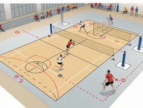 Как построить сложную систему атаки: схемы трёх уровней в волейболе